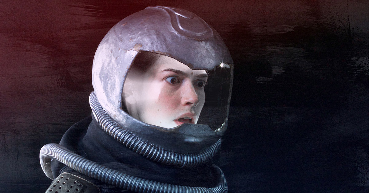 Woman in a space suit